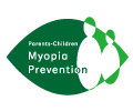 親子で学ぶ近視サイトのロゴ 予防 親子 子供